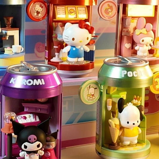 Sanrio Characters Soda Can Blind Box - Dessert Shop Street Mini Figure