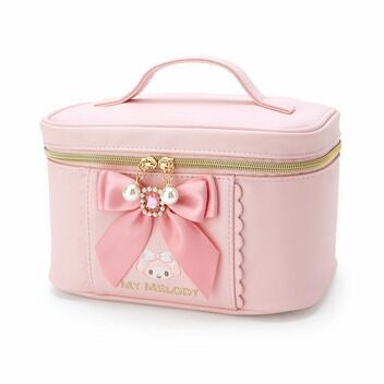 Kawaii Sanrio Hello Kitty Cosmetic Bag Anime Cartoon Bow Make Up