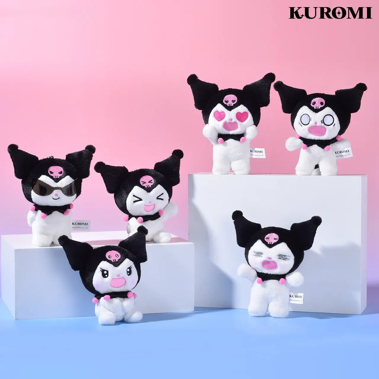 Kuromi Funny Face Plush Charm Blind Box