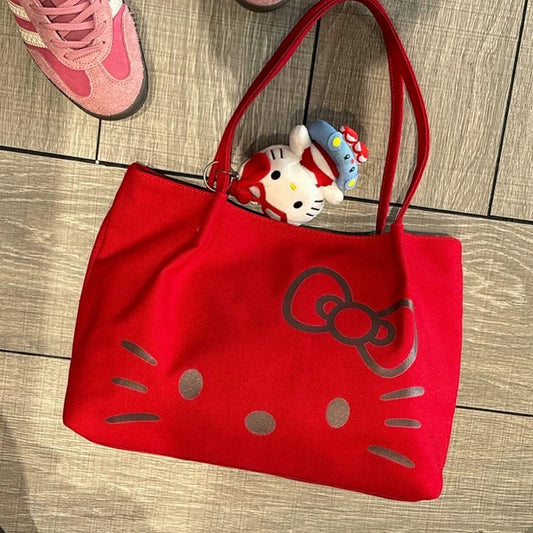 Hello Kitty Premium Big Shoulder Tote Bag