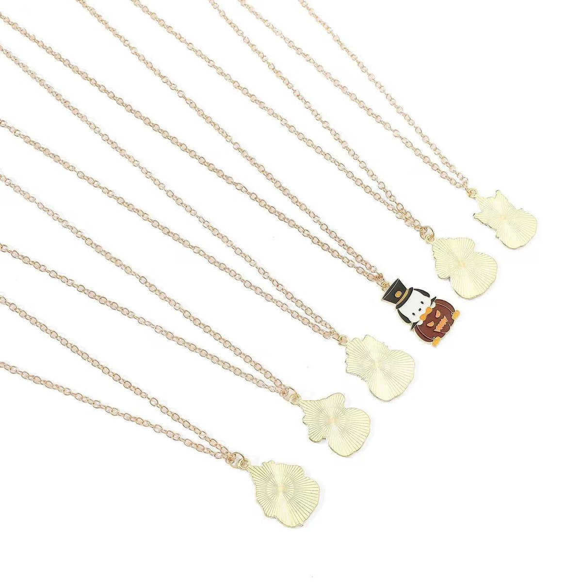 🎃 Halloween Pumpkin Kawaii Character Necklace