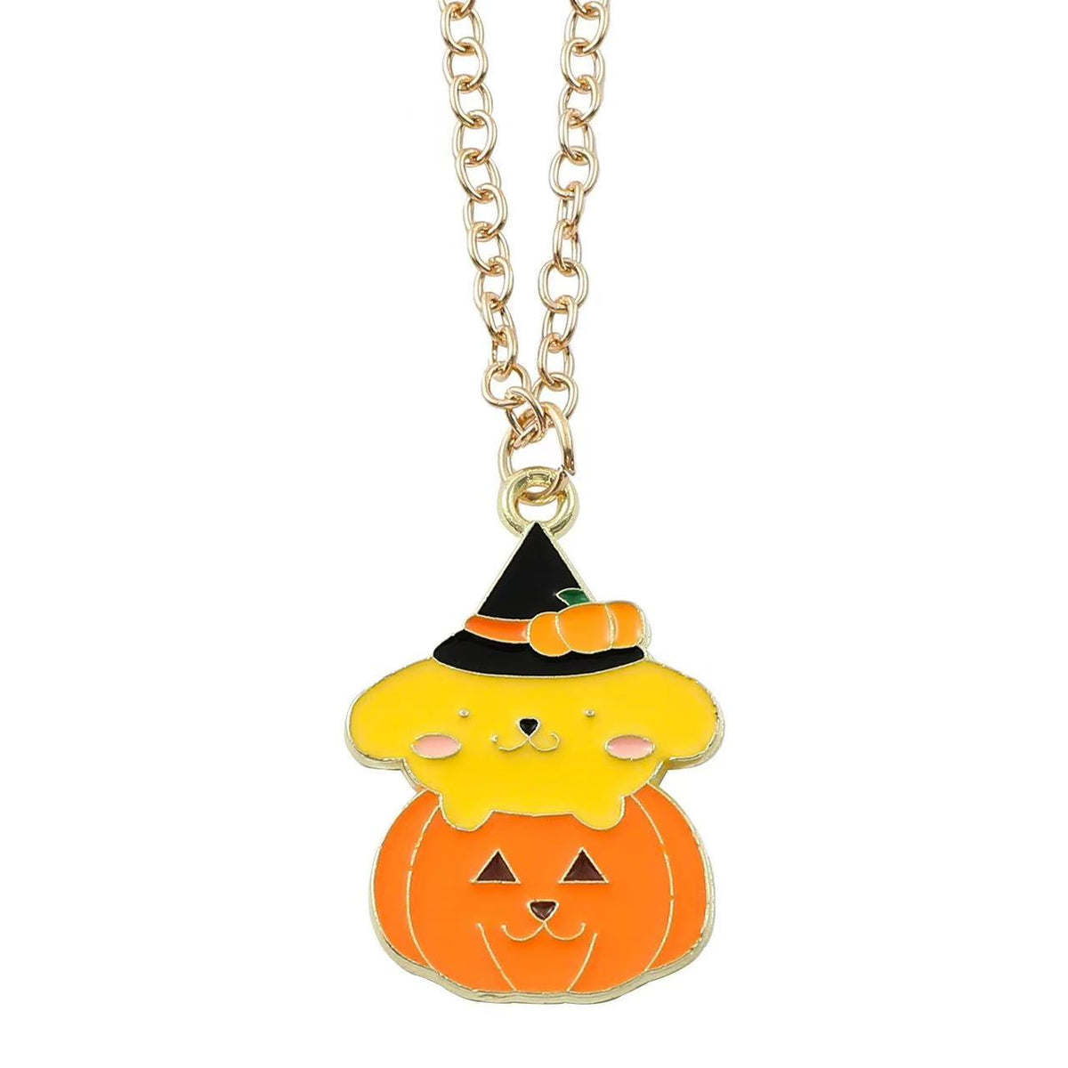 🎃 Halloween Pumpkin Kawaii Character Necklace