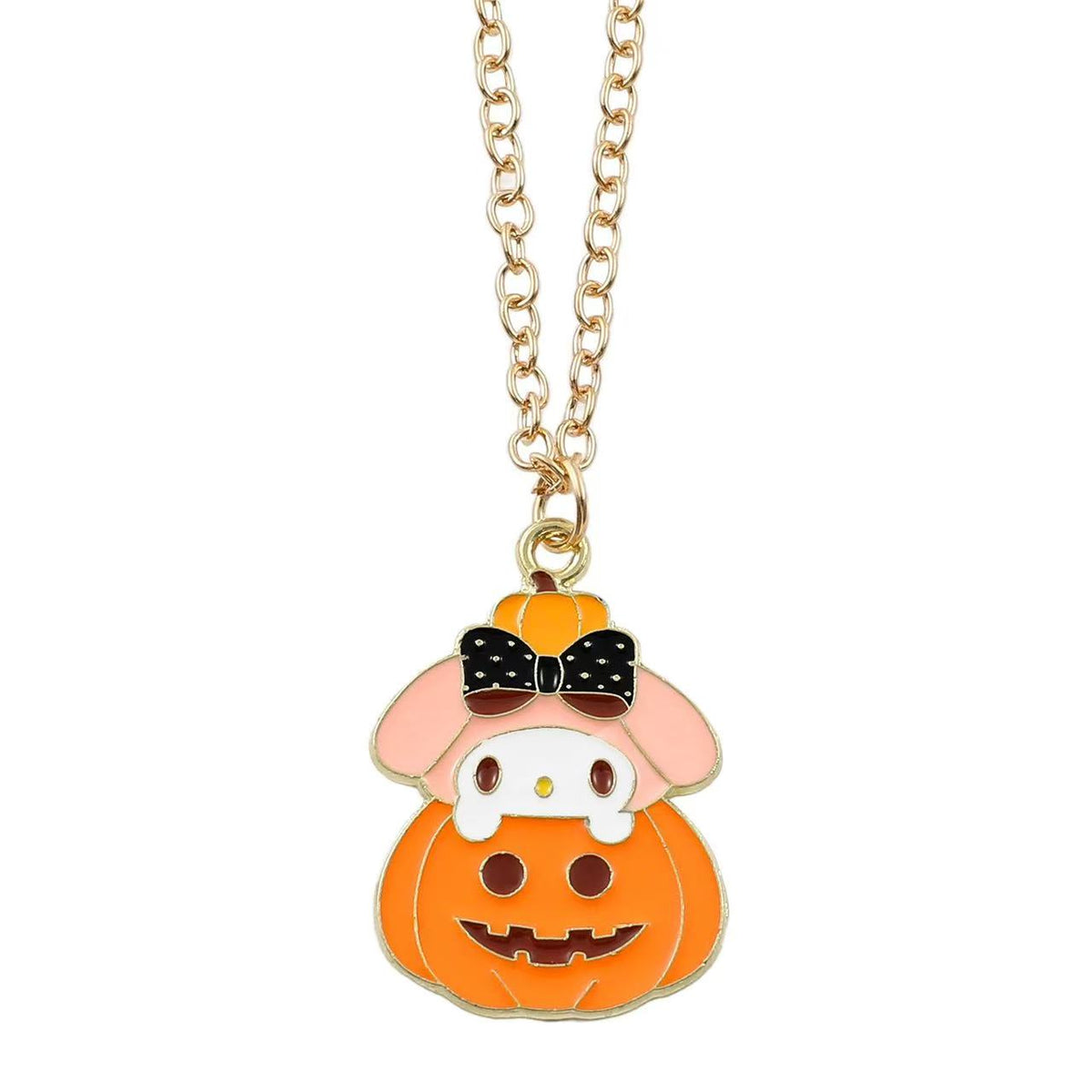🎃 Halloween Pumpkin Kawaii Character Necklace