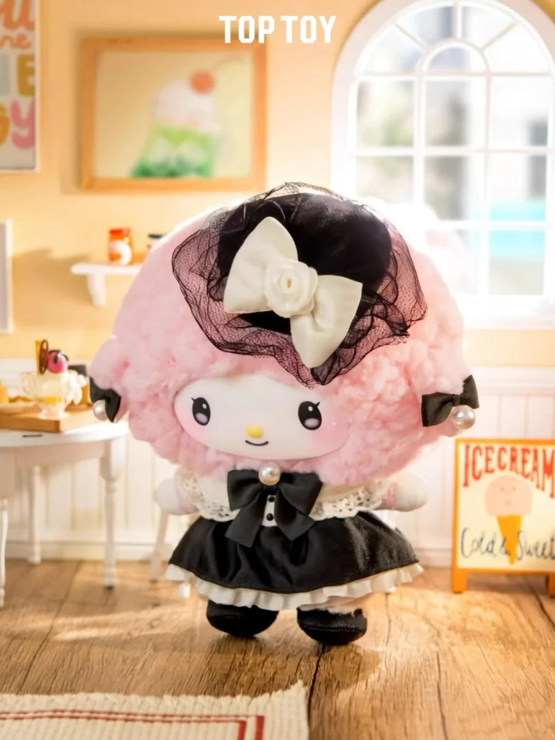 Kuromi & My Melody Elegant Gown Plush Doll Charm Blind Box