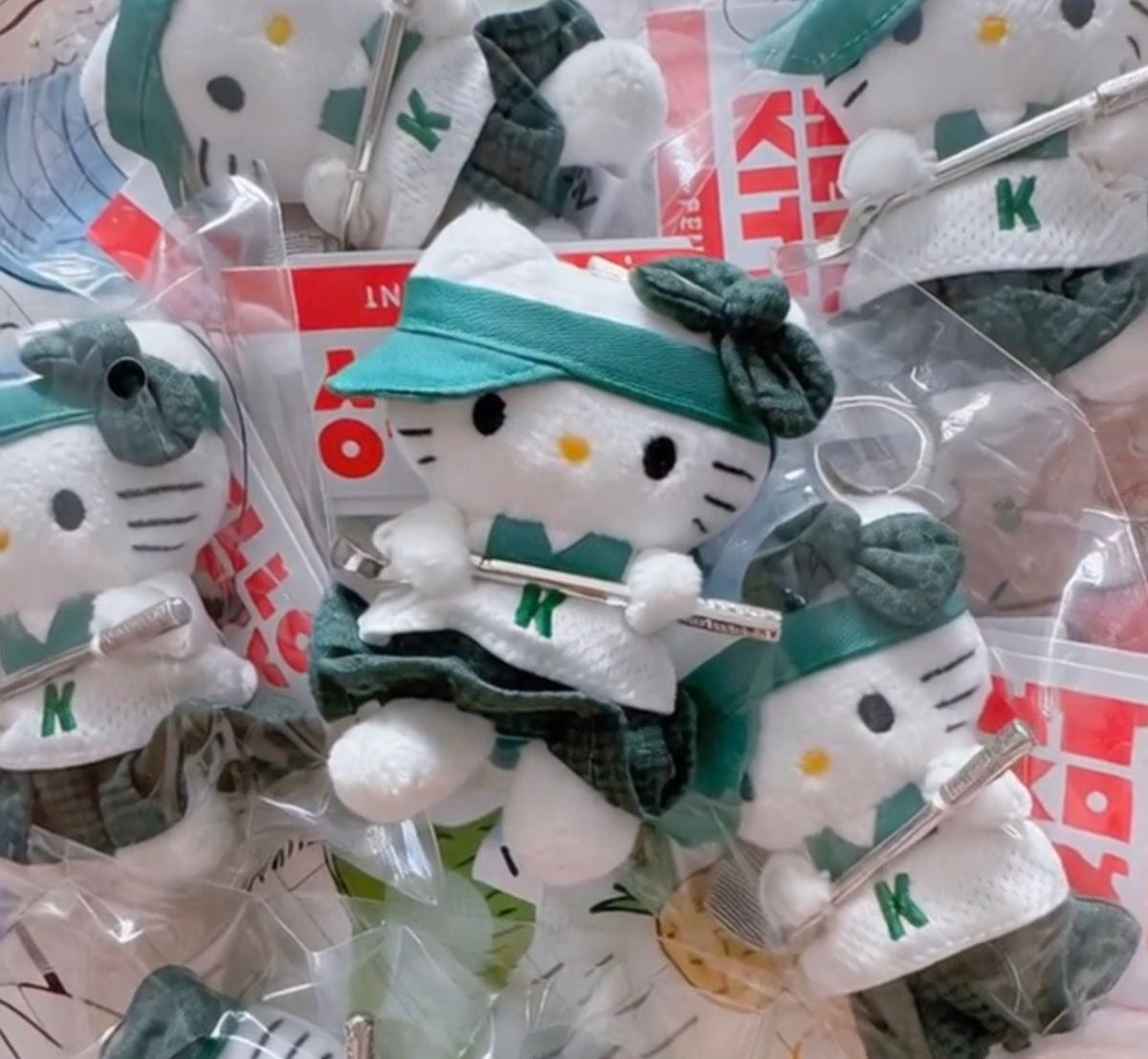 HelloKitty Golf Girl Plush Keychain