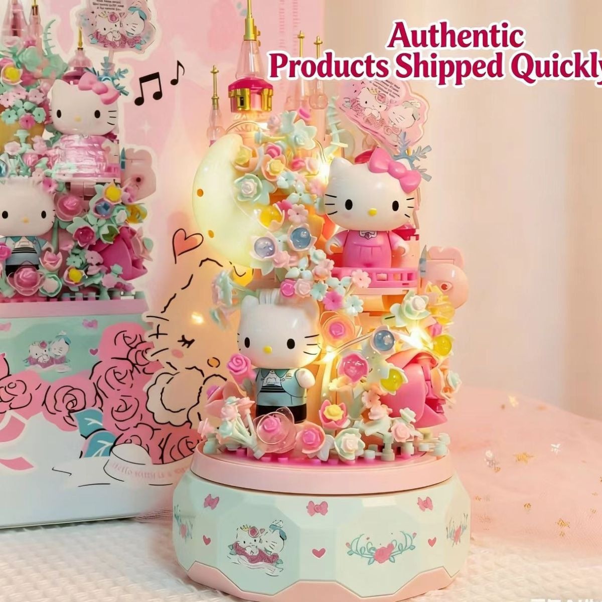Hello Kitty Cherry Blossom Castle Music Box