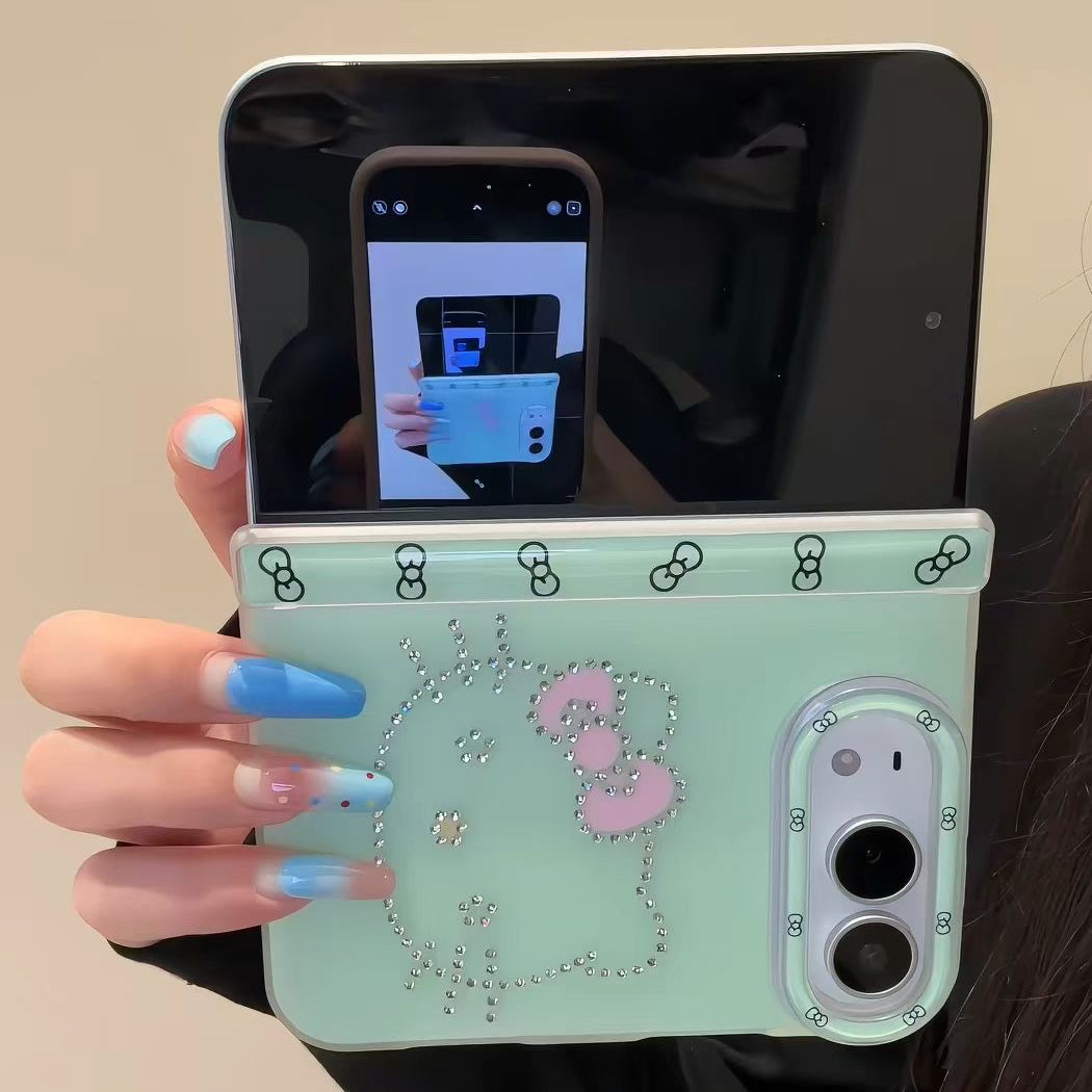 Rhinestone Hello Kitty Case for iPhone 18 Duo