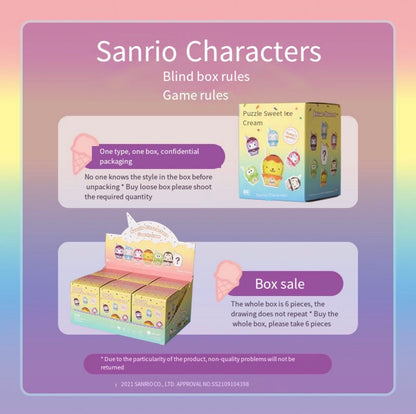 Sanrio Character Sweet Ice Cream Puzzle Blindbox