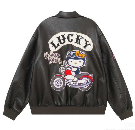 Hello Kitty Glam Rider Leatherette Jacket