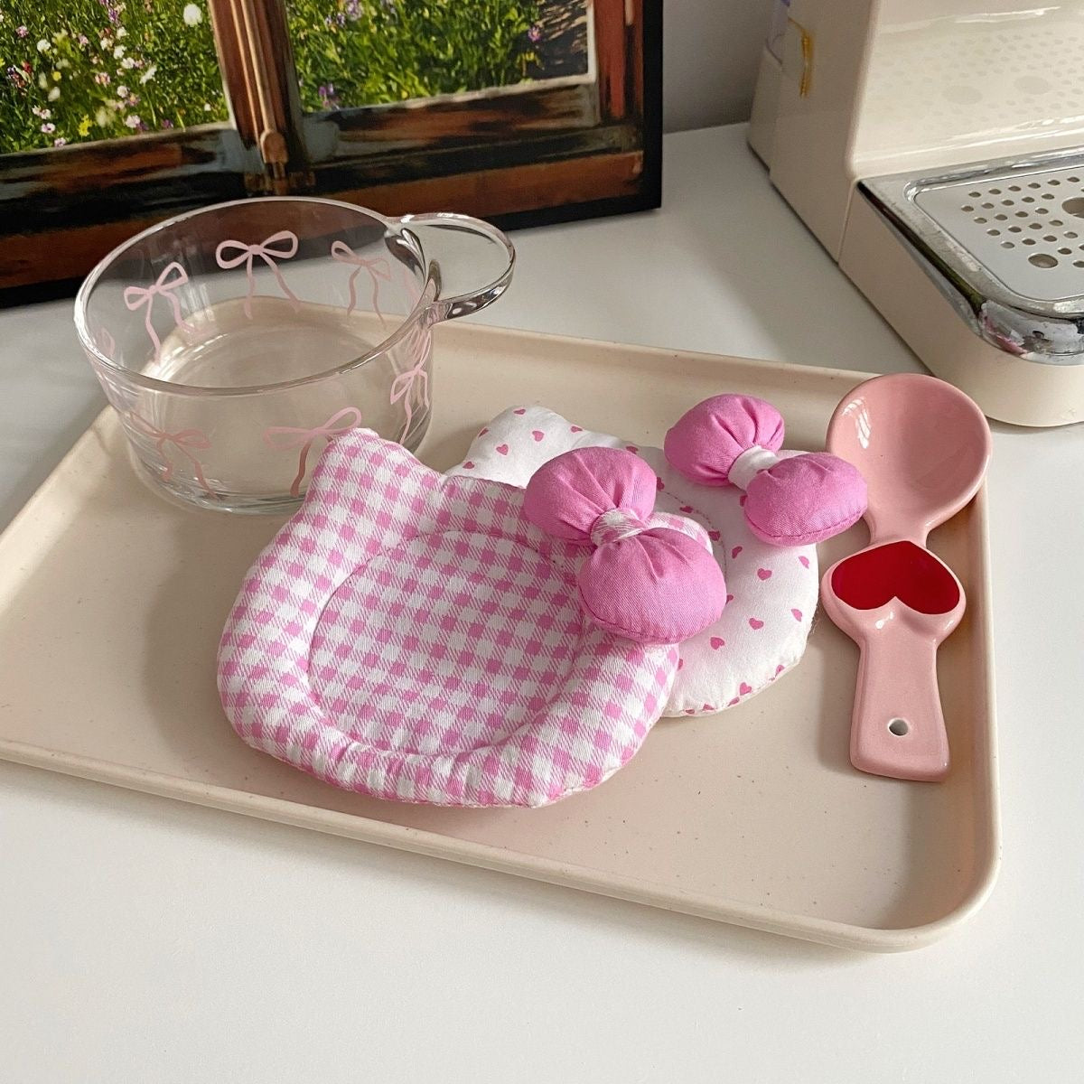 Hello Kitty Fabric Heat Insulation Mat