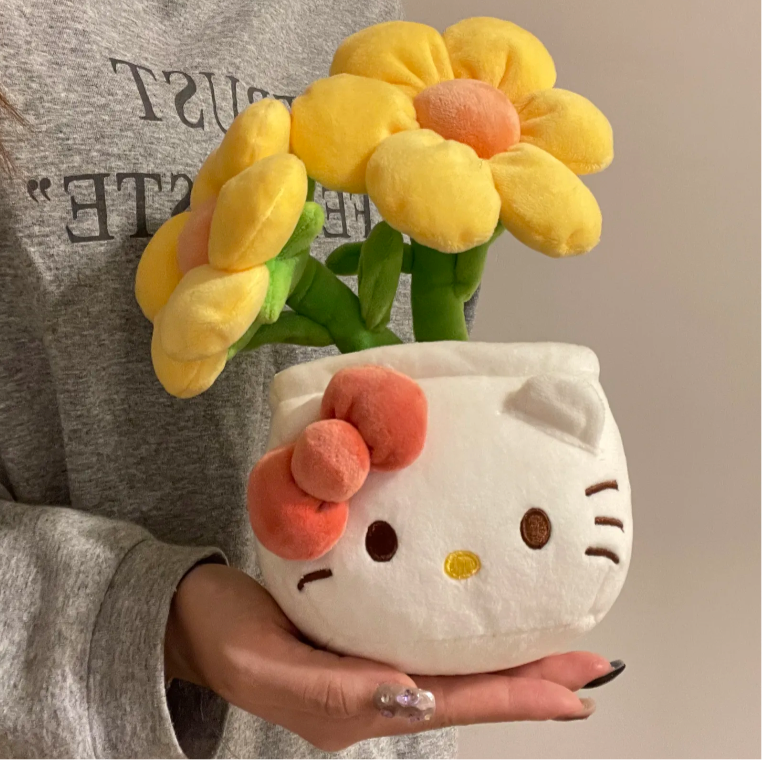 Hello Kitty – Plüschtier „Sonnenblume“