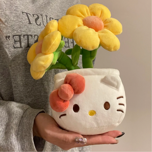 Hello Kitty Sun FLower Plant Plushie