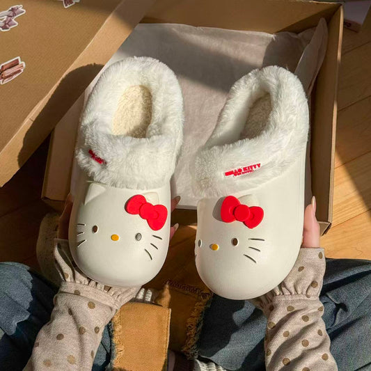 Hello Kitty Cozy Plush Slippers 🎀