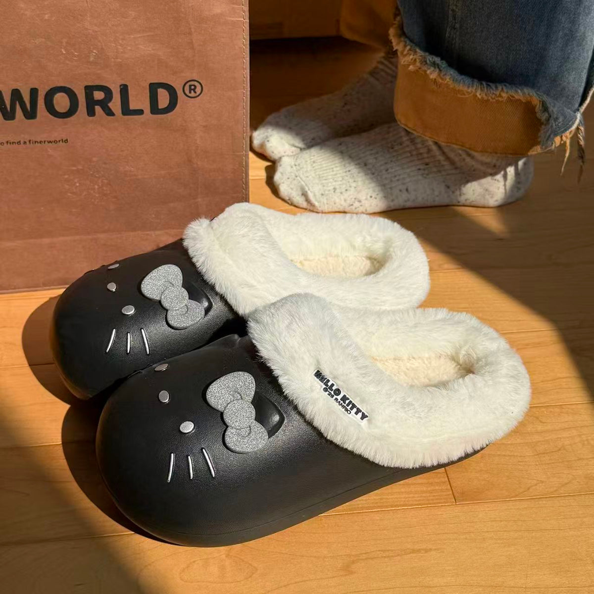 Hello Kitty Cozy Plush Slippers 🎀