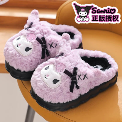 Kuromi & My Melody Fluffy Slippers