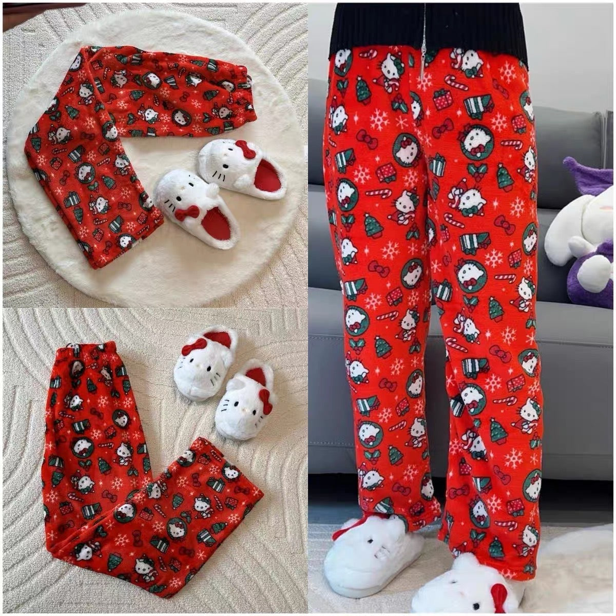 Hello kitty christmas discount pajamas