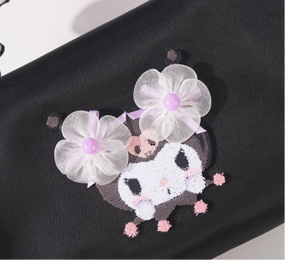 Sanrio Licensed Kuromi Floral Bag