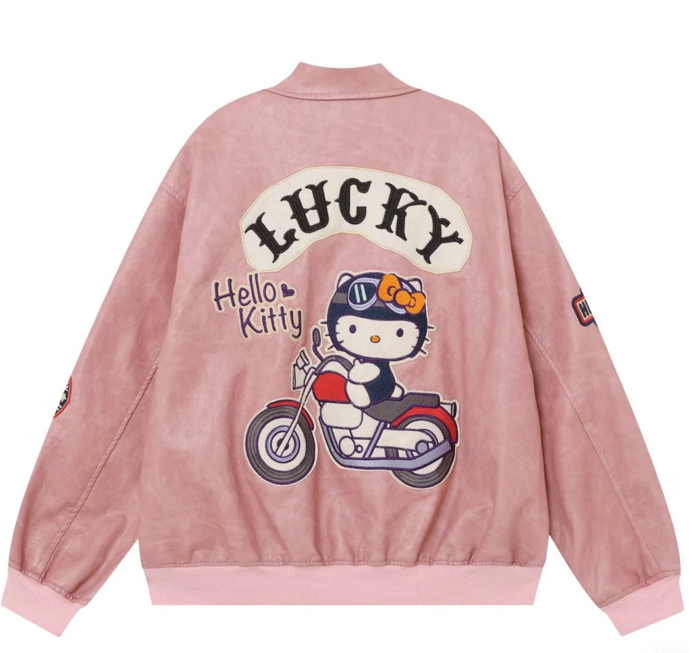 Hello Kitty Glam Rider Leatherette Jacket