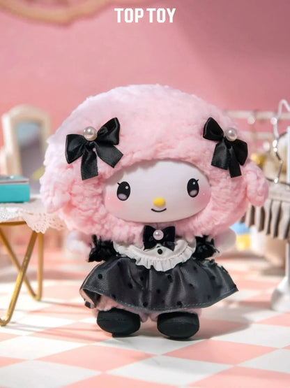 Kuromi & My Melody Elegant Gown Plush Doll Charm Blind Box