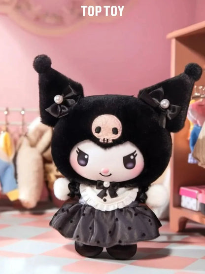 Kuromi & My Melody Elegant Gown Plush Doll Charm Blind Box