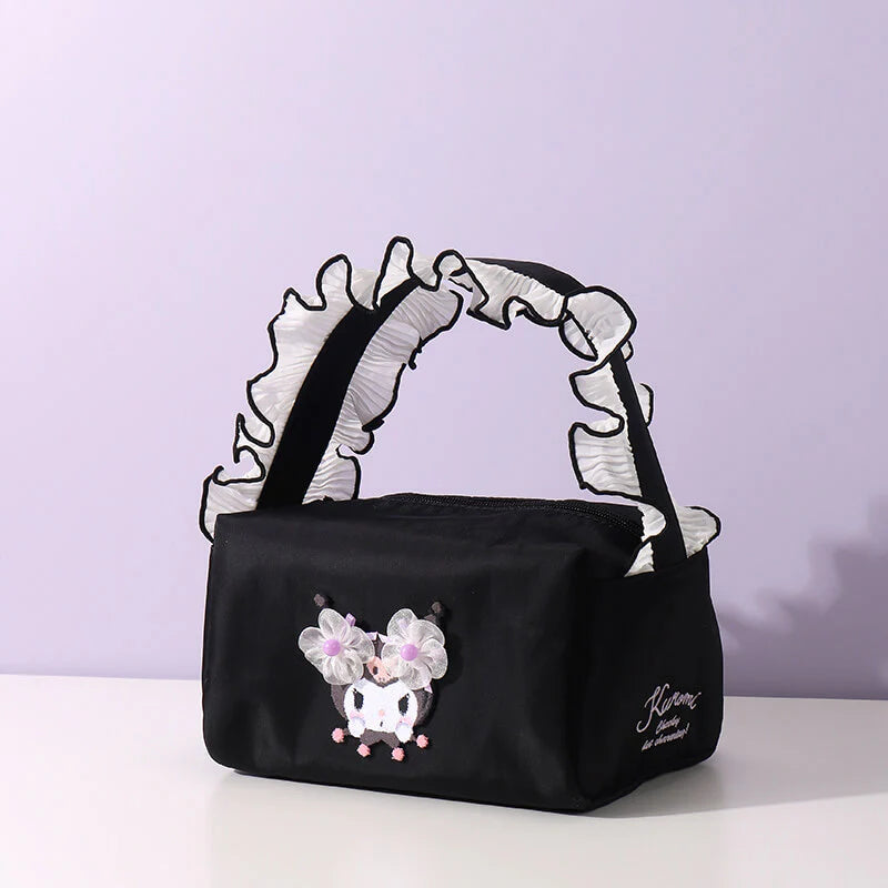 Sanrio Licensed Kuromi Floral Bag