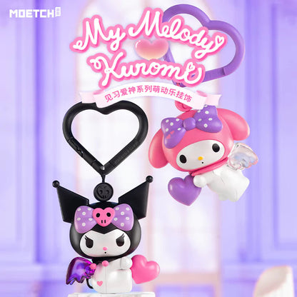 Kuromi & My Melody Cupid Trainee Movable Wind-Up Blind Box