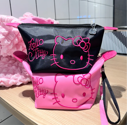 HelloKitty Embroidery Cosmetic Bag Large-capacity