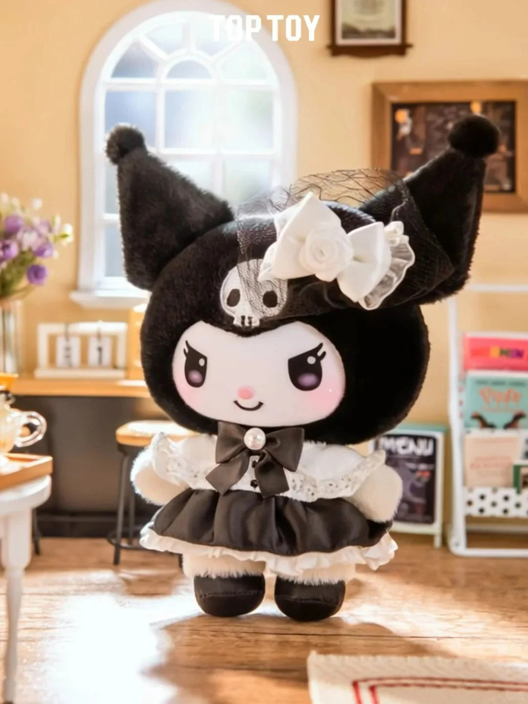 Kuromi & My Melody Elegant Gown Plush Doll Charm Blind Box