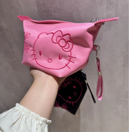 HelloKitty Embroidery Cosmetic Bag Large-capacity