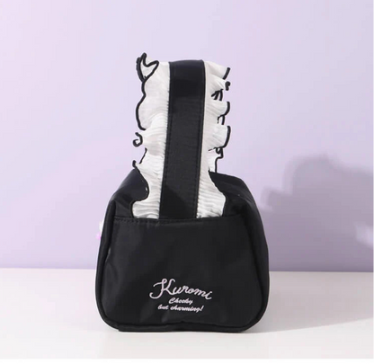 Sanrio Licensed Kuromi Floral Bag