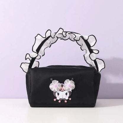 Sanrio Licensed Kuromi Floral Bag