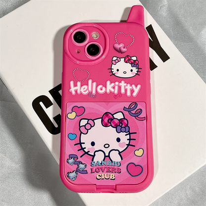 HelloKitty Flip-Spiegel-Telefonhülle