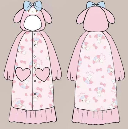 MyMelody Coral Fleece Robe