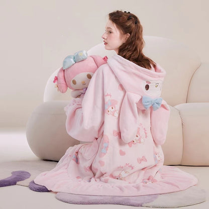 MyMelody Coral Fleece Robe