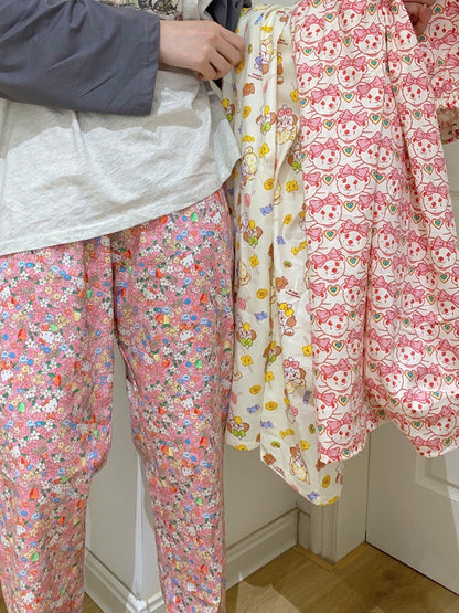 HelloKitty Floral Pink Leisure Pants