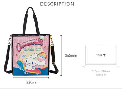 LeSportsac Cinnamoroll Tragetasche im Vintage-Stil, modern