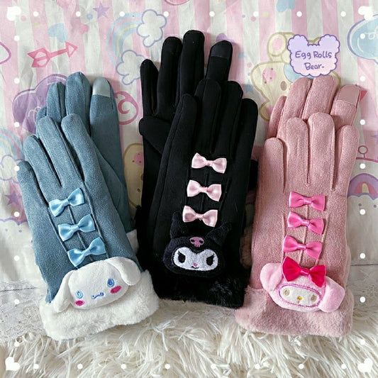 Wasserdichte Touchscreen-Handschuhe aus Kunstleder von Sanrio 