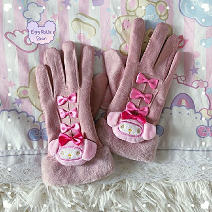 Sanrio Leatherette Waterproof Touchscreen Gloves