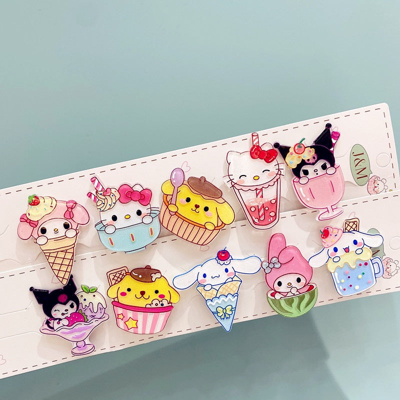 Sanrio Haarspangen-Set, 10 Stück