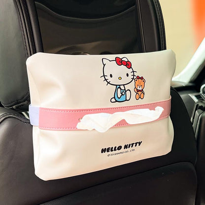 Hello Kitty Car Leatherette Tissue Holder