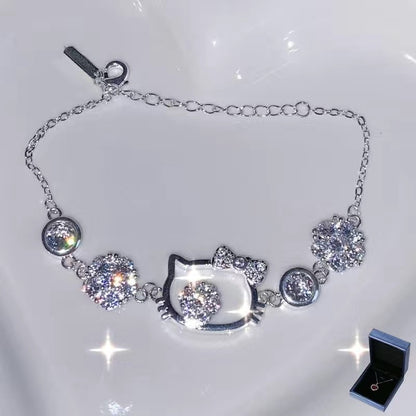 Sparkling Kitty Glam Bracelet