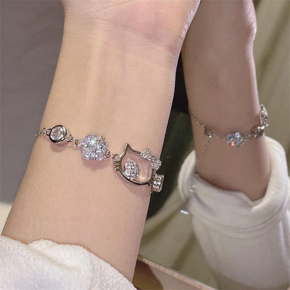 Sparkling Kitty Glam Bracelet