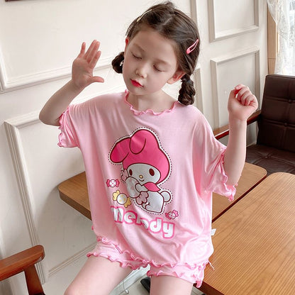 Sanrio Kids Pajamas with Scalloped Edges