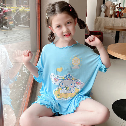 Sanrio Kids Pajamas with Scalloped Edges