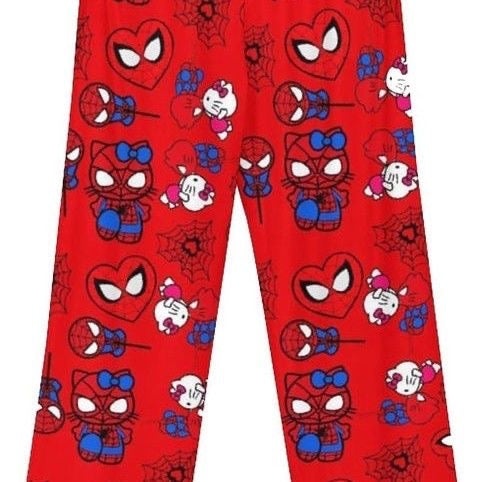 Hello Kitty VS Spider Man Pajama Pants