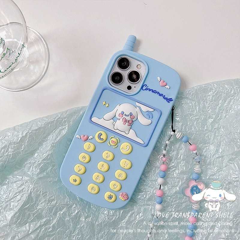 Cinnamoroll Y2K 3D Phone Case with Phone Charm – GoodChoyice