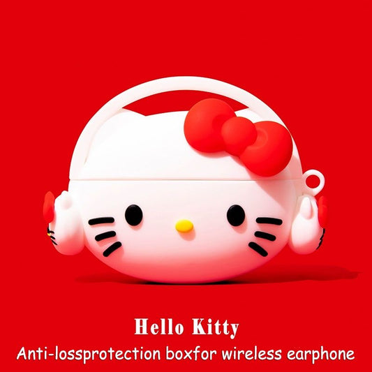 Hello Kitty Wearing Headphone AirPod Case