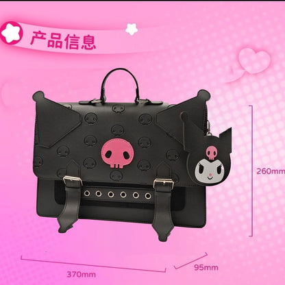 Kuromi Face Backpack Laptop Bag