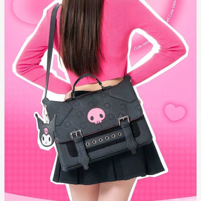 Kuromi Face Backpack Laptop Bag