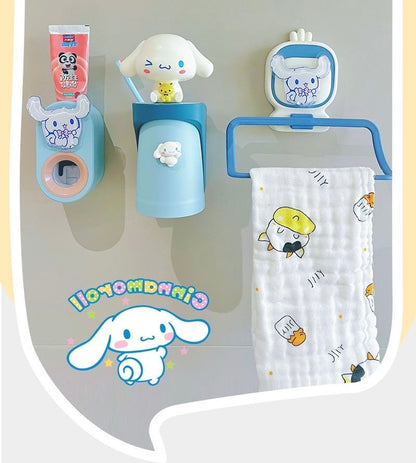 Sanrio Children's Magnetic Hanging Bathroom Organizer Set
